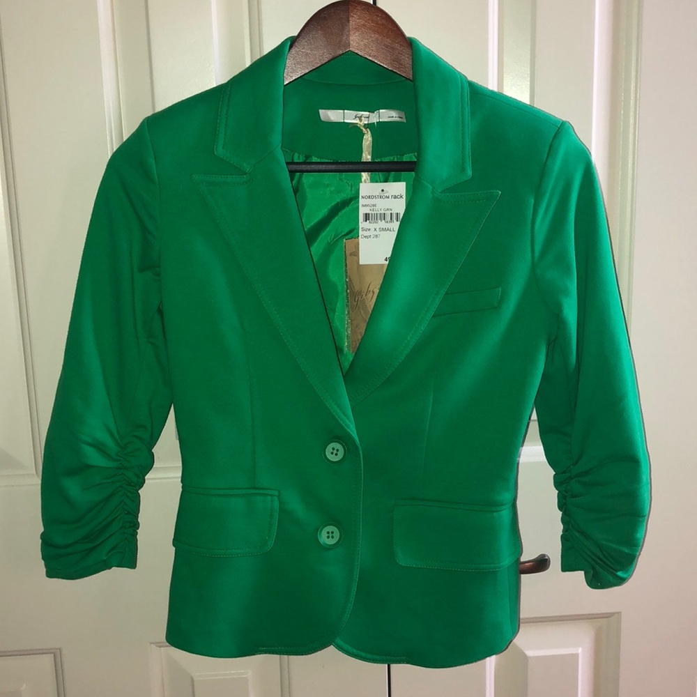New Gibson green blazer.